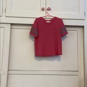 tilly’s pink flowy t-shirt